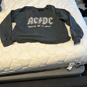 AC/DC cropped sweatshirt